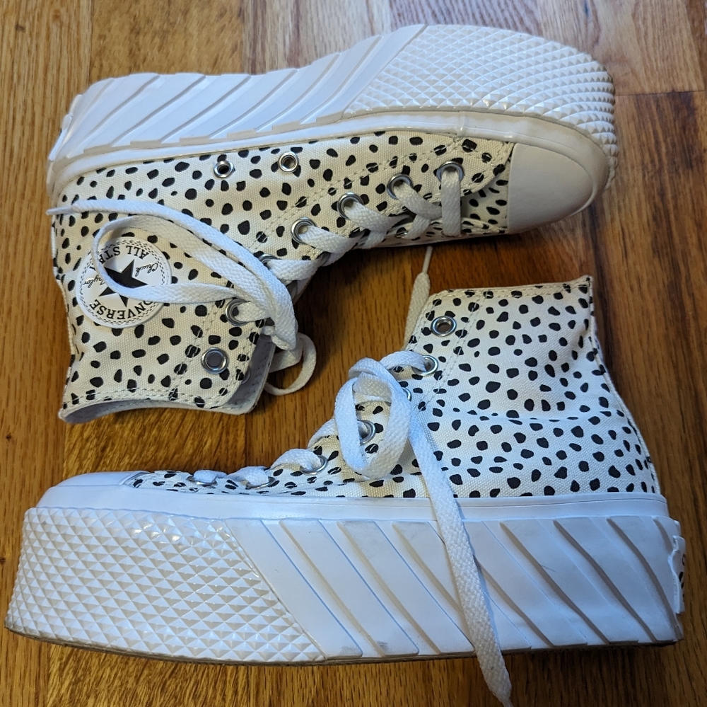 Converse Chuck Taylor All Star Platform Dalmatian size 5.5